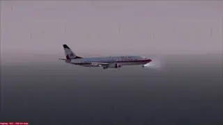 FS2004 FS9 LULE&Aring; BAD WEATHER LANDING