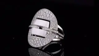 Chanel Ultra Diamond White Gold Ceramic Ring For Sale Opulent Jewelers