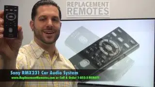 SONY RMX231 Car Audio System Remote  - www.ReplacementRemotes.com