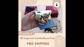 3D Hogwarts Castle Memo Pad