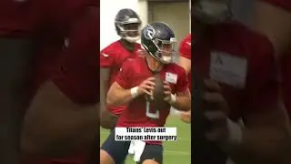 Titans QB Will Levis opts for surgery, will miss the season #titans  #news #nfl