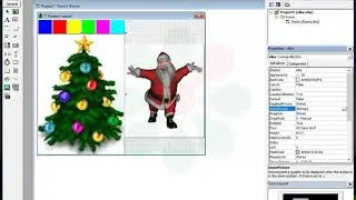 Анимированная Новогодняя открытка на Visual Basic за 13 минут.