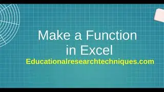Make a function in Excel