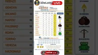 Estrazione in diretta del Gioco del Lotto e del Simbolotto di sabato 17 Gennaio 2026