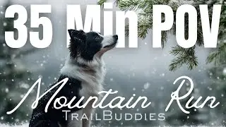 35 Min Mountain Run POV | Treadmill Training | Winter Pines