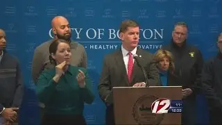 Mayor Walsh addresses snow; tells residents to be patient