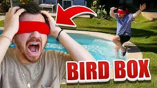 24 Hour Bird Box Challenge!! (BLINDFOLDED)