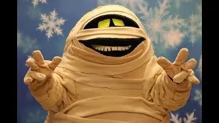 Mummy mascot costume suit up and dance video