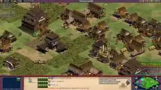 Aoe2 HD: 4v4 Arabia (Koreans, Knight Rush)