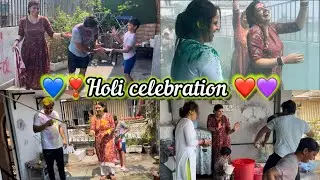नन्दों की मायके में आख़िरी होली मनायी धूम-धाम से जम कर खेली सबने होली।holi celebrations