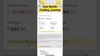First Month Trading Journey Loss Book💰. #sharemarket #tradebanknifty #stockmarket #optionstrading