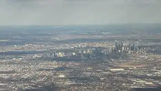 Philadelphia skyline after takeoff 12/30/2025