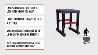 Adjustable Plyometric Box 16in &ndash; 28in - TT006 - fitnessavenue.ca