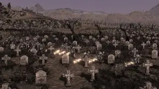 500 Soul Tyrants vs. 10,000 Spartans in the Graveyard  Ultimate Epic Battle Simulator   UEBS
