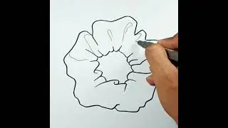 How to draw Scrunchie #shorts