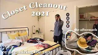 CLOSET CLEANOUT 2021 | cleaning for the new year + organization ideas