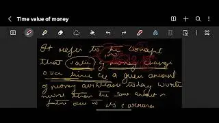 Time value of money