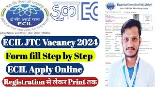 ECIL Form fill up Step by Step 2024 | ECIL Junior Technician Form fill up | apply online ECIL JTC