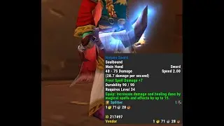 Mage Only Scroll of the Blade Discovery - Narpas Sword - WoW SoD