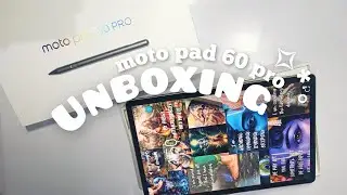 MotoPad 60 Pro Tablet Unboxing | Setup, Accessories & First Impressions | My New Study Tab ⋆˚࿔