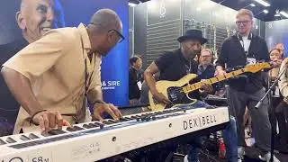 Marcus Miller (Bass) plays at NAMM 2026 with Xavier Gordon (keys)l Sire 