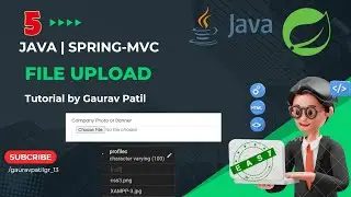#5: Spring MVC project file upload Java tutorial