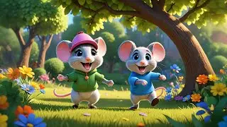 Three Little Mice Learn Left and Right | Mouse Song | Nursery Rhymes and Direction Learning Songs