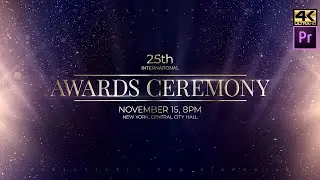 Awards Ceremony Titles Template for Adobe Premiere Pro | MOGRT