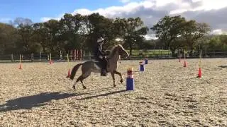 Mounted Games - Winter League - Greg & Dan in super slow motion