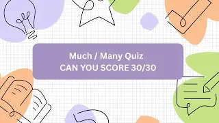 Much or Many? | Easy English Quiz for Beginners