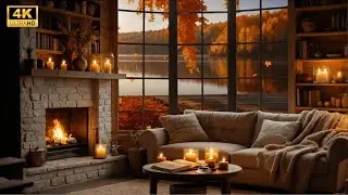Crimson Autumn Jazz Horizon 🌙 Smooth Background Ambience for Calm Nights, Focus & Deep Relaxation