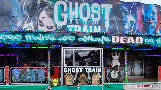 GHOST TRAIN 🚆  FUN FAIR IN TELFORD #funfair #ghosttrain #telford