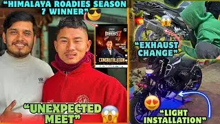 &ldquo;FINALLY 😱 WITH YAMAHA HIMALAYA ROADIES SEASON 7 WINNER 😎&rdquo; EXHAUST CHANGED TO AKRAPOVIC 🔥,