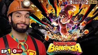 Donkey Kong Bananza | Ep. 1 | LIVE &ndash; First Time Playing on Nintendo Switch 2! (4K 60FPS)