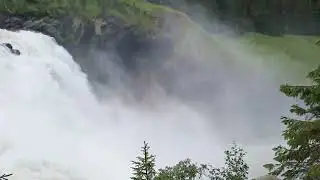 T&auml;nnforsen(4K)Sveriges st&ouml;rsta vattenfall(Самый большой водопад в Швеции)#nature #meditation #sweden