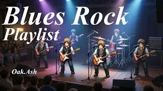 🌖Smooth Guitar & Chill Rhythm |☕Groovy Blues Rock🎸|  Background Music Playlist | 2026 #02 | Oak.Ash