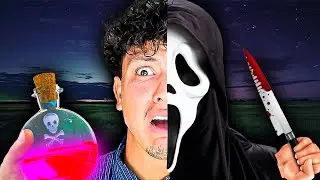 HE TURNED INTO GHOSTFACE