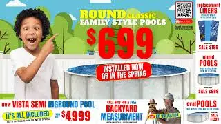 🚨✋🙀💦Swimming Pool Clearance! Includes FREE Installation now or in the spring.  Do not delay.