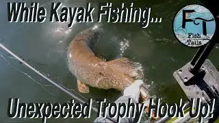 Unexpected Trophy Hook Up | Hobie Kayak Spring Fishing | Lake Michigan Milwaukee Harbor Salmon Trout