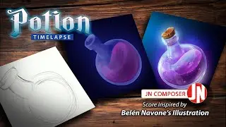 Potion / @beluna.__  Illustration Timelapse Score