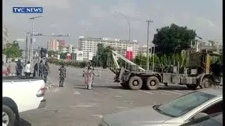 Security Operatives Cordon-Off Federal Secretariat, three arms Zone In Abuja