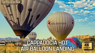 Cappadocia Hot Air Balloon Landing 4K | Balloon Flight Turkey