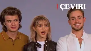 Dacre Montgomery, Joe Keery ve Natalia Dyer 