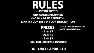 Editing Contest [CASH PRIZES]