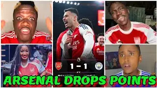 GENZ HILARIOUS REACTION ON ARSENAL 1-1 DRAW VS MANCHESTER CITY IN THE EPL