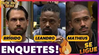 BBB 26 - Parcial das ENQUETES ATUALIZADAS! Brigido, Leandro ou Matheus quem sai nesse Paredão?
