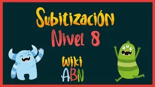 Subitizacion nivel 8 - WikiAbn - números  1 2 3 4 5 6 7 8 agrupaciones complejas