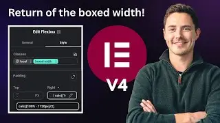 Create a boxed width class for the Flexbox in Elementor V4