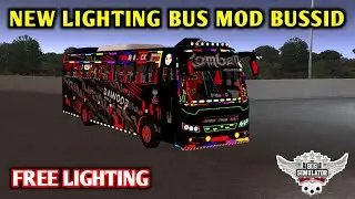 New Bus Mod with Free Lighting | Bussid New Bus Mod | Lighting Bus Mod For BUSSID