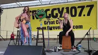 Calista Clark & Mia Morris York Fair Froggy 107.7 stage 7-27-2022 part 6 of 13 Sad
